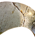 Pair Of Matching Antique Chinese Carved Jade Bi Disks