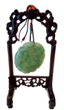 Apple Green Jadeite Pendant Buddha