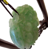 Apple Green Jadeite Pendant Buddha