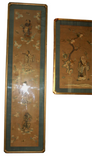 3 Piece Chinese Silk Kesi Brocade Embroidery Panels Imperial Yellow - Qing Dynasty
