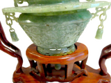 Apple Green Jadeite Hanging Censer
