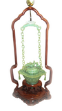 Apple Green Jadeite Hanging Censer