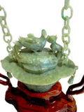 Apple Green Jadeite Hanging Censer