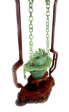 Apple Green Jadeite Hanging Censer