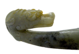 Jade Belt/Garment Hook Dragon Head Chinese Large