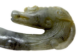 Jade Belt/Garment Hook Dragon Head Chinese Large