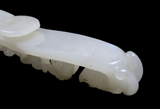 White Jade Dragon Belt Hook 18th Century - Qing