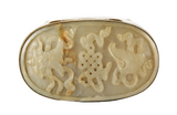 Jade-Inset Gilt Box Chinese Ming Dynasty