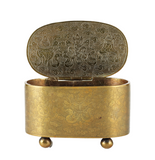 Jade-Inset Gilt Box Chinese Ming Dynasty