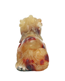 Jade Yellow And Red Mythical Lion Ming/Qing