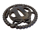 TSUBA Iron 18th CENTURY PROVENANCE Joly SIGNED MICHISADA - DOTEI