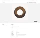 Jade Bi Chinese Western Han Grain Design