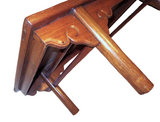 Pair Hardwood K'ang Tables