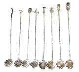 Japanese Spoon Set Figural 8 Sterling Silver (950)