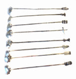 Japanese Spoon Set Figural 8 Sterling Silver (950)