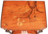 Art Nouveau Marquetry Inlay Wood Desk French Gallé