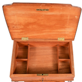 Art Nouveau Marquetry Inlay Wood Desk French Gallé