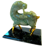 Jadeite Deer Art Nouveau