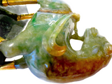 Jadeite Deer Art Nouveau