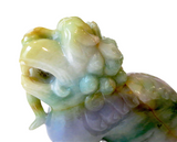 Jadeite Lavender & Apple Green Lion - Qing