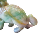 Jadeite Lavender & Apple Green Lion - Qing