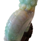 Jadeite Lavender & Apple Green Lion - Qing