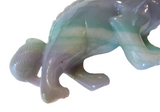 Jadeite Lavender & Apple Green Lion - Qing