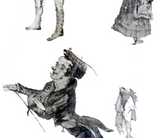 George Cruikshank Study Drawing Provenance - Johnson Collection