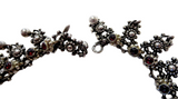 Garnet & Silver Necklace Scheidt Victorian 19th Century