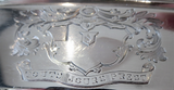 Garrard English Sterling Silver Tray 19th Century Crest - Sutton Baronets