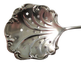 Ice Cream Pierced Antique Sterling And Enamel Spoon Sailboat By Campbell-Metcalf