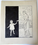 Sir David Low Original Pen And Ink Cartoon "Deliverance" Published Optimist Newspaper