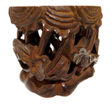 Wood Carved Stand Elaborate Chinese Qing