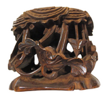 Wood Carved Stand Elaborate Chinese Qing
