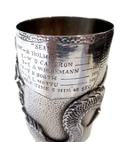 Trophy Cup Goblet Dragon Sterling Signed Arthur & Bond Yokohama Original Box