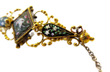 Micro Mosaic Gold Brooch Antique Italian