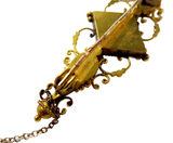 Micro Mosaic Gold Brooch Antique Italian