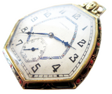 Gold Egyptian Revival Pocket Watch Longines Art Nouveau 18k Exceptional