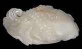 White - Pale Yellow/White Jade Carp 17th/18th Century