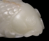 White - Pale Yellow/White Jade Carp 17th/18th Century