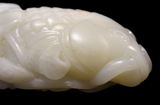 White - Pale Yellow/White Jade Carp 17th/18th Century