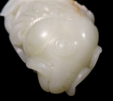 White - Pale Yellow/White Jade Carp 17th/18th Century