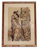 Torli Kiyonga Woodblock Print Actor & Demon Nakamura Denkuro