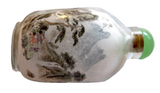 Interior Painted Snuff Bottle Antique Glass Signed