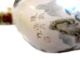 Interior Painted Snuff Bottle Antique Glass Signed