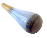 Antique Silver And Enamel Parasol Handle Original Case