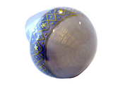 Antique Silver And Enamel Parasol Handle Original Case