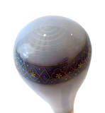 Antique Silver And Enamel Parasol Handle Original Case