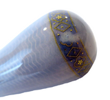 Antique Silver And Enamel Parasol Handle Original Case