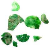 Imperial Green Gems Jadeite Vintage Lot Qing